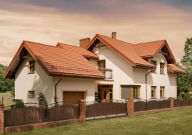 Dachówka betonowa Braas Celtycka Cisar, kolor ceglany