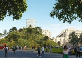 Marble Arch Hill - sztuczne wzgórze w centrum Londynu od MVRDV