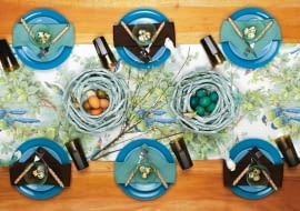 2014.02.12 , Stoly wielkanocne , stylizacja Beata Drzewosowska , Cztery Katy . Fot. Michal Mutor SLOWA KLUCZOWE: WNETRZA DEKORACJE WIELKANOC