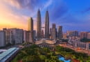 Petronas Towers w Kuala Lumpur. Proj. César Pelli