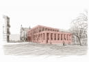 Budynek Auli Miejskiej w Rzeszowie - widok od południa. Proj. Karol Żurawski