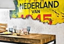 styl loftowy, wnętrza loftowe, ceglana ściana, stół na metalowej konstrukcji, Square Space