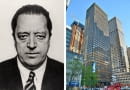 Z lewej: Mies van der Rohe; z prawej: Seagram Building na Manhattanie