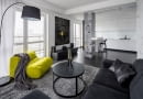 Czarno-biały apartament w minimalistycznym stylu