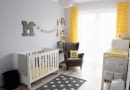 Żółto-szary pokoik dziecięcy
