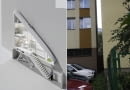 Po lewej projekt najwęższego domu w Warszawie, a może i na świecie. Inwestycja zmieści się w szparze między blokami przy Żelaznej 74 i Chłodnej 22