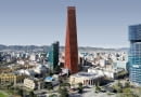 Barcelona Tower w Tiranie. Proj. Ricardo Bofill Taller de Arquitectura