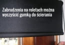 Powierzchnia rolety jest zabezpieczona specjalną apreturą - dlatego nie można prać rolet, ani ich prasować
