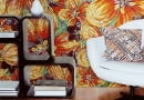 Kwiatowe, ogniste wzory szklanej mozaiki z kolekcji Flower Glass Tiles firmy Sicis.