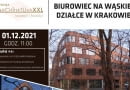 Biurowiec na wąskiej działce w Krakowie – prezentacja online i wywiad