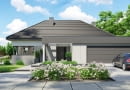 Home Koncept Wizualizacja domu; Projekt gotowy HomeKoncept HK68; Powierzchnia użytkowa: 195,65 m2 Powierzchnia garażu: 50,68 m2
