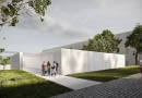Pawilon mykwy w Oświęcimiu. Proj. Nizio Design International. Wizualizacja od ul Berka Joselewicza