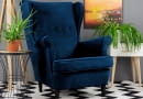 Fotel uszak - wygodne siedzisko do wnętrz nie tylko w stylu skandynawskim i stylu glamour