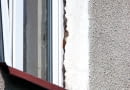 okno, okna, nieszczelne okno, tynk zewnętrzny