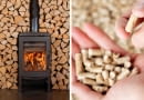 W piecach kominkowych najczęściej pali się drewnem lub peletami