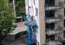 Mural na Stalowej 39 autorstwa Daniela „Chazme” Kalińskiego