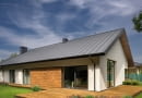 Dom jednorodzinny w Niwach - panel dachowy NA RĄBEK, system rynnowy NIAGARA - wykonawca DEKPOL Mirosław Szwarc