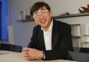 Toyo Ito, the Japanese architect awarded the 2013 Pritzker Architecture Prize, smiles during an interview with The Associated Press at one of his offices in Tokyo Monday, March 18, 2013. When he said why he especially likes Sendai Mediatheque, the public library that ranks among his most famous works, Ito, the sixth Japanese to win the honor likened to a Nobel Prize for architecture, said he likes to see people napping and relaxing inside the transparent structure. (AP Photo/Koji Sasahara)
