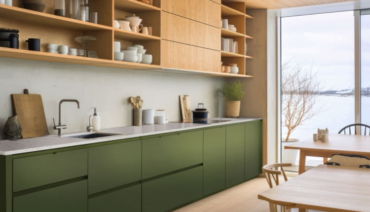 Dąb Baltic Dune PD3102, Zielony Oliwkowy PU2209, Terazzo Beige PK9022