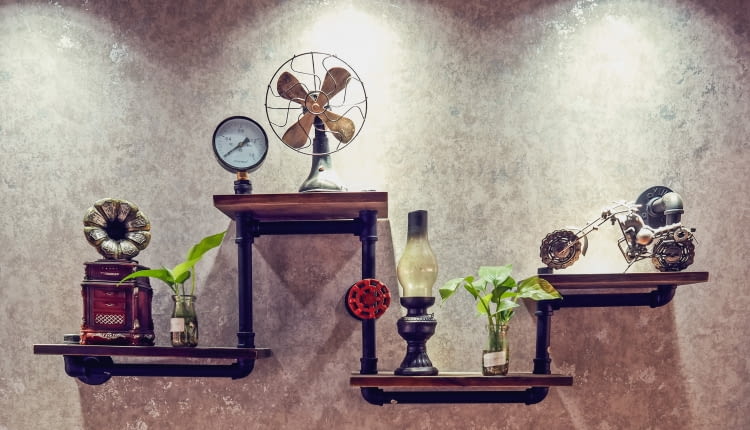 Półki z rur – oryginalne rozwiązanie do industrialnych wnętrz