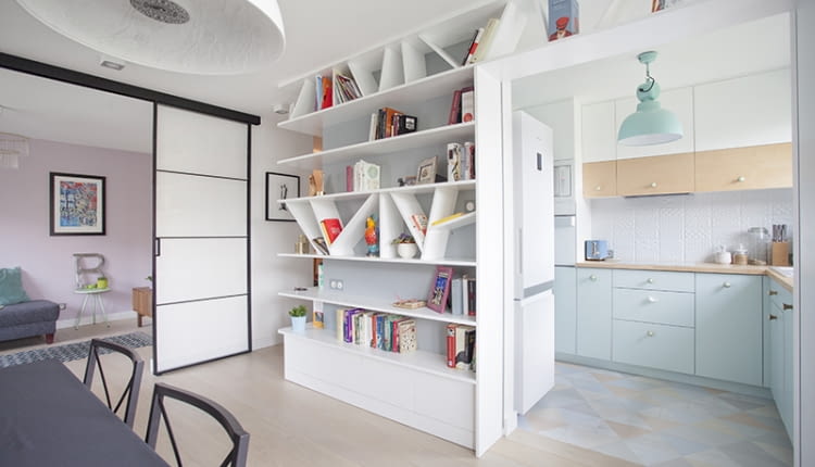 mieszkanie w bloku, mieszkanie, pastelowe mieszkanie, ciekawe mieszkanie w bloku