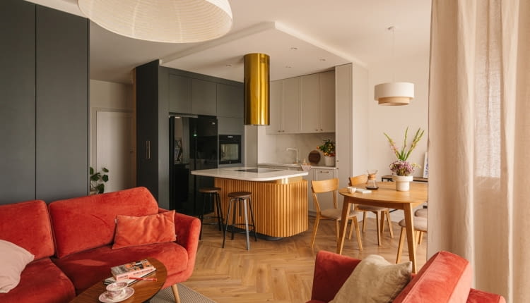 120-metrowe mieszkanie na warszawskich Bielanach - projekt pracowni To Be Design