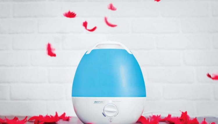 MNP 02, ultradźwiękowy, wydajność 0,25 l/godz., funkcja aromaterapii, 160 zł, MPM