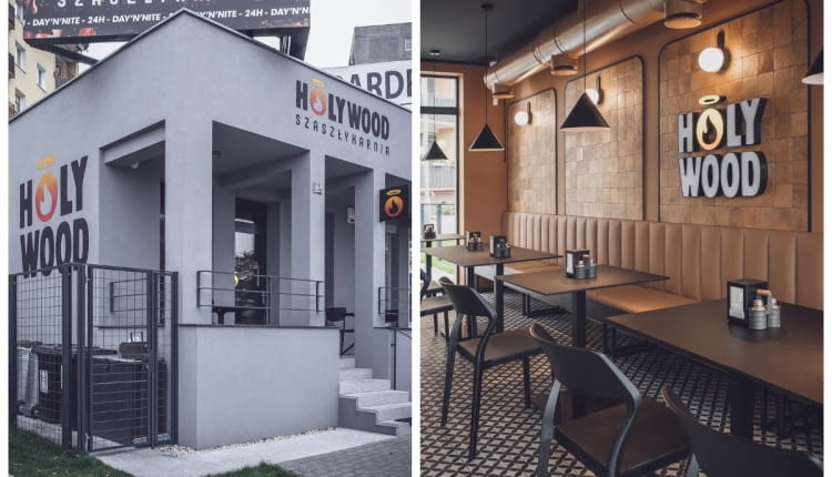 „Szaszłykarnia Holywood" w Zielonej Górze projektu Mindful Architekci