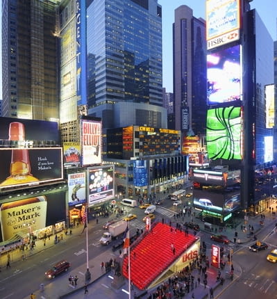 manhattan, przestrzeń miejska, architektura, publiczne, nowy jork, plac, usa, father duffy square, pawilon