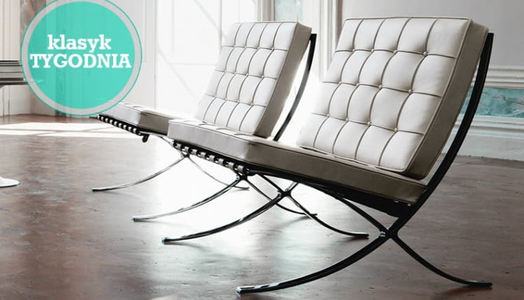 fotel Barcelona; projekt: Ludwig Mies van der Rohe i Lilly Reich