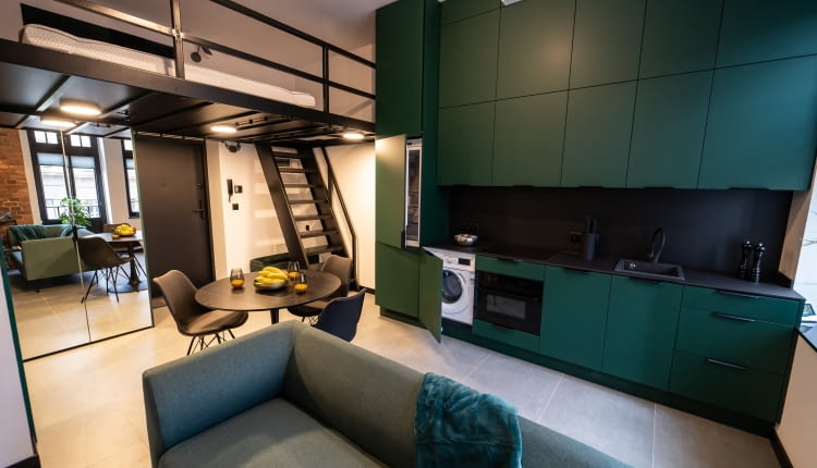 Stylowe małe mieszkanie