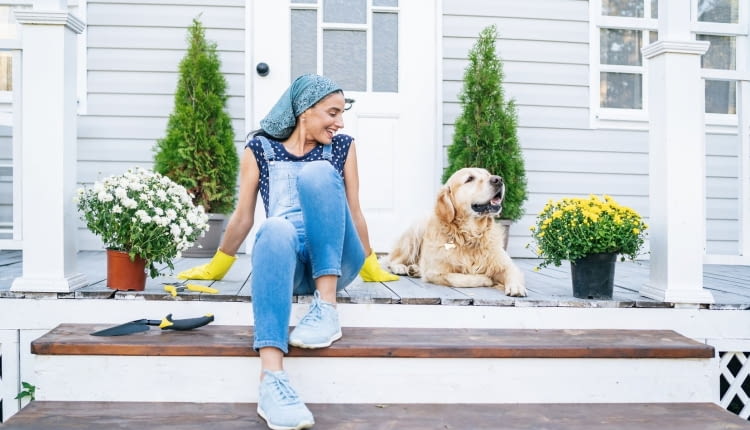 Wiosenne porządki na tarasie