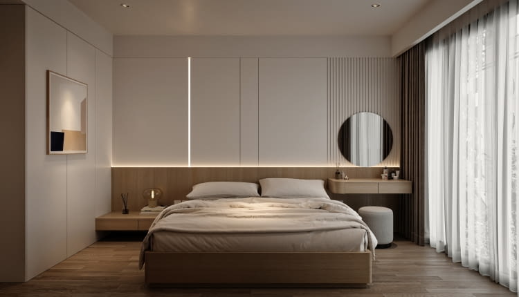 Minimalizm w sypialni