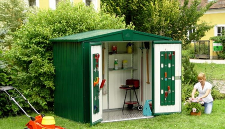 Domek narzędziowy metalowy