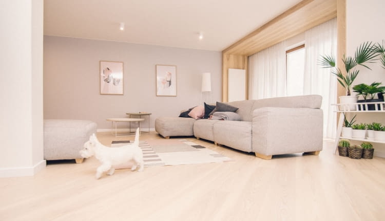 Mieszkanie dla rodziny w pastelowych kolorach