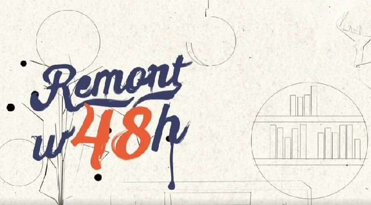 Remont w 48h: salon w mieszkaniu w bloku