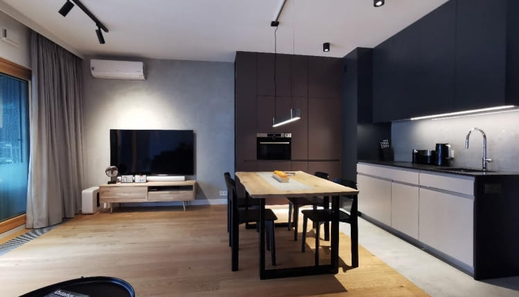 Dwupokojowe mieszkanie projektu Sojka&Wojciechowski