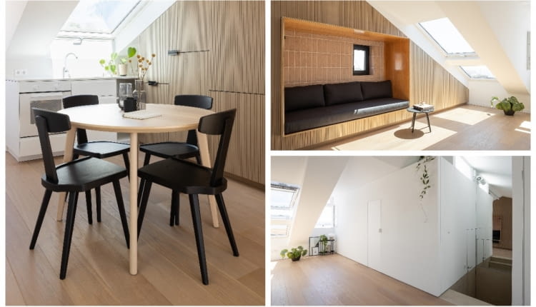 MARVILA ATTIC - aranżacja 6o-metrowego mieszkania w Lizbonie
