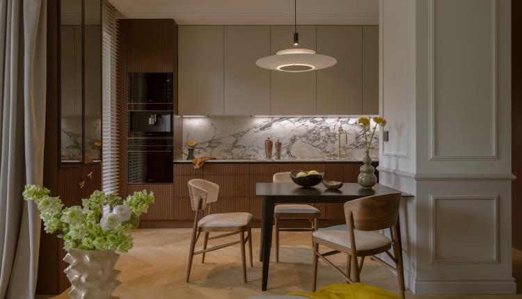 Eleganckie połączenie nowoczesności z naturą - aranżacja projektu Auroom Concept