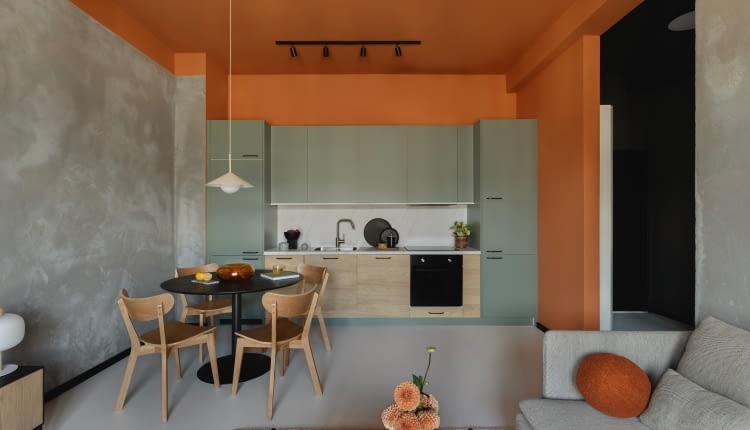 Kolorowe małe mieszkanie