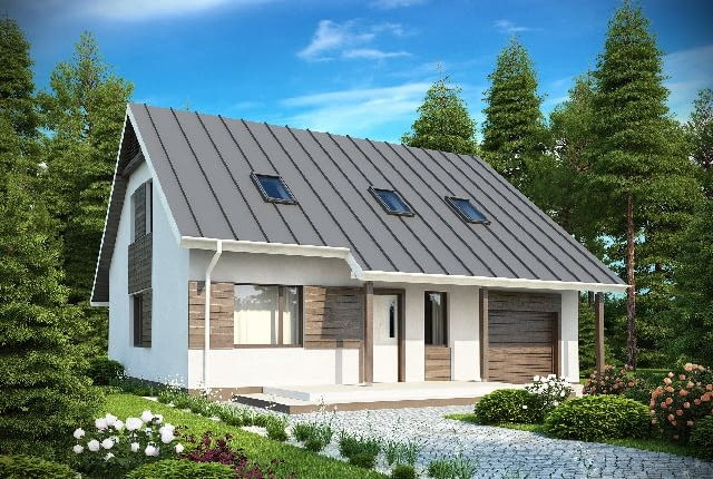 Widok z przodu - projekt domu Z119