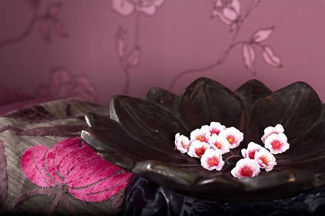 WNETRZA DEKORACJE MOTYWY ROSLINNE DREWNIANA MISA