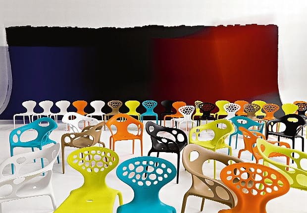 krzesła plastikowe, projektowanie