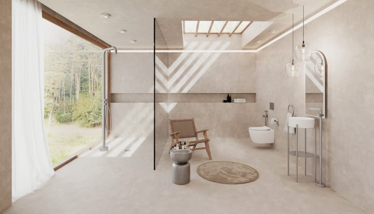 Wolno stojąca kolumna prysznicowa SILIA od Deante