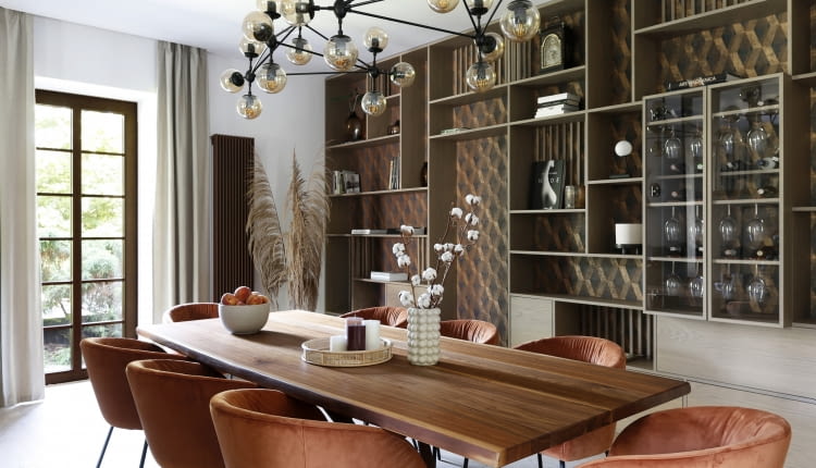 Aranżacja strefy dziennej projektu ALSAL WNĘTRZA