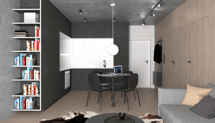 Mieszkanie z charakterem – industrialna elegancja w Katowicach