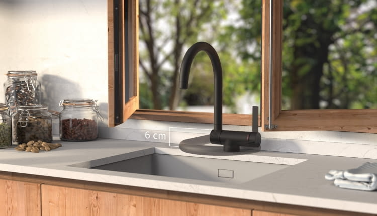 Bateria kuchenna Tres ze składaną wylewką