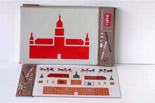 Rysujemy Warszawę - zestaw naklejek i szablonów, proj. Malu