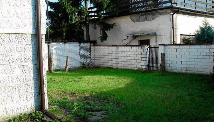 Widok ogrodu przed przebudową