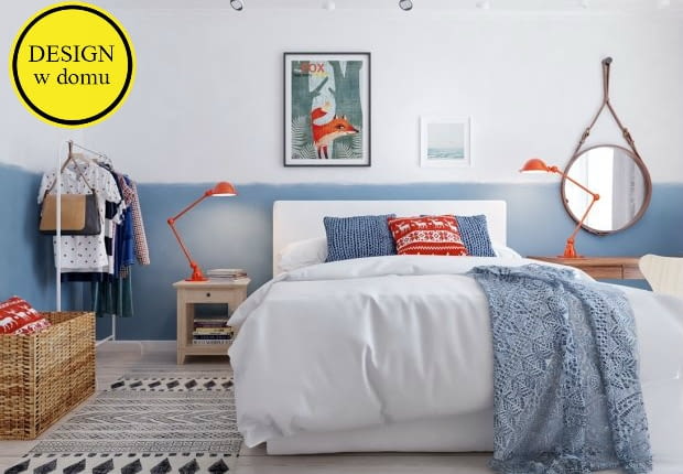 Nowoczesne mieszkanie w skandynawskim stylu - sypialnia. Proj. Int2 Architecture